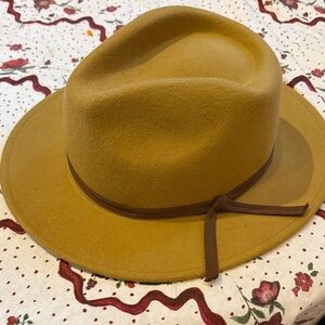 Brixton Tan Fedora with Black Band
